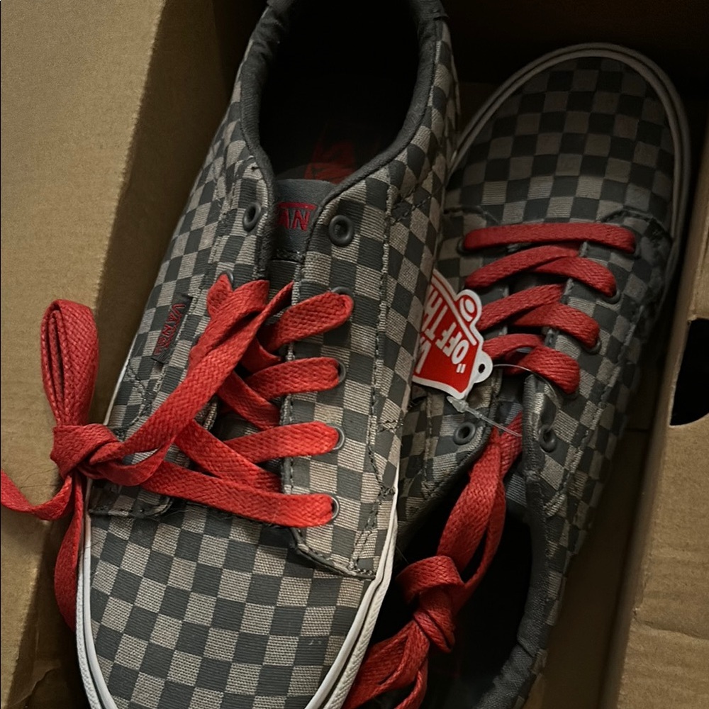 New in Box Vans Red Sneakers